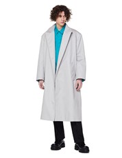 Balenciaga Light Grey Cotton Coat 172005